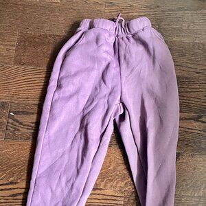 Purple sweatpants, drawstring, small